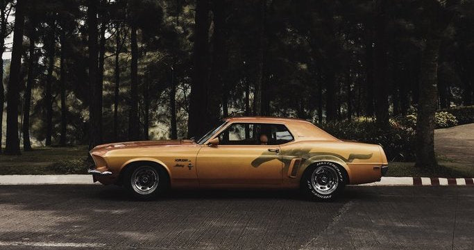 The ‘69 Mustang featured by a musician